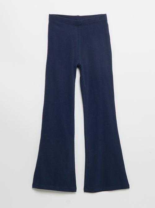 Set van 2 effen leggings met flarevorm - Kiabi