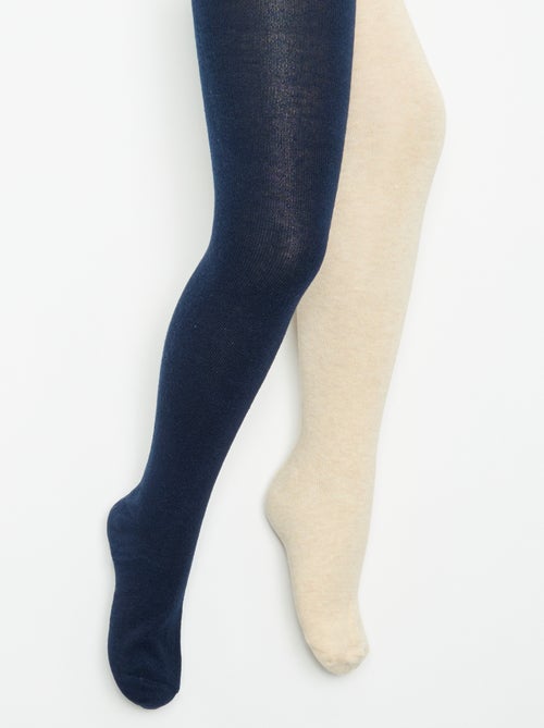 Set van 2 effen panty's - Kiabi