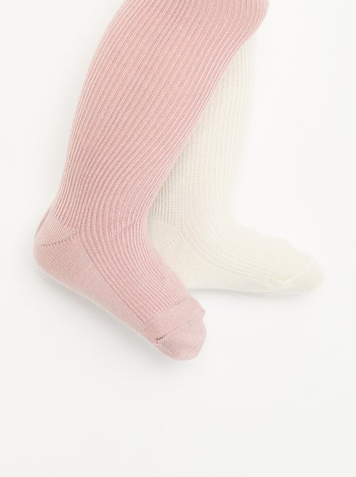 Set van 2 effen panty's - Kiabi