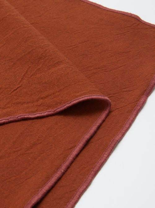 Set van 2 effen placemats/servetten 2 in 1 (32x40 cm) - Kiabi Home - Kiabi