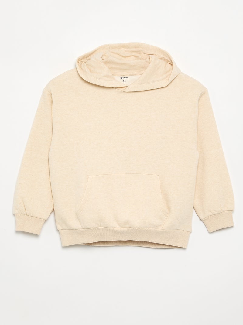 Set van 2 effen sweaters met capuchon Biege - Kiabi