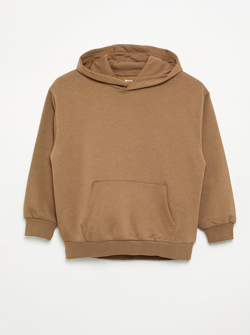 Set van 2 effen sweaters met capuchon Biege - Kiabi