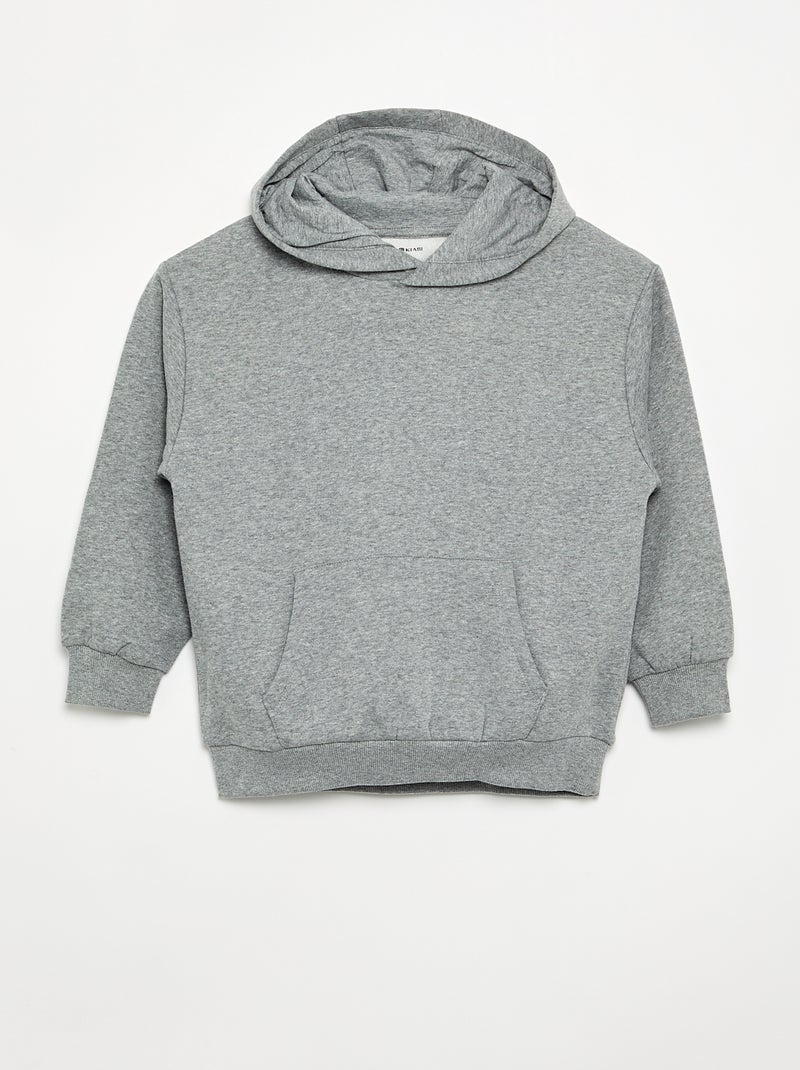 Set van 2 effen sweaters met capuchon Grijs - Kiabi