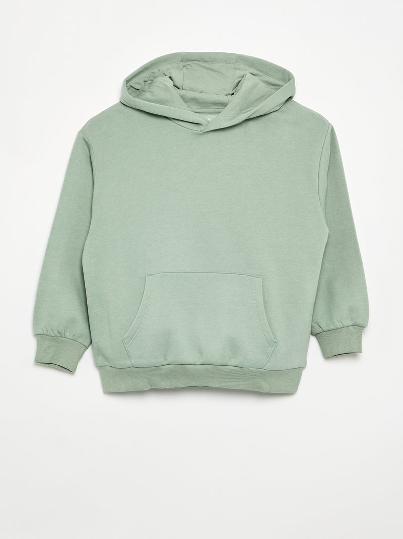 Set van 2 effen sweaters met capuchon Groen - Kiabi