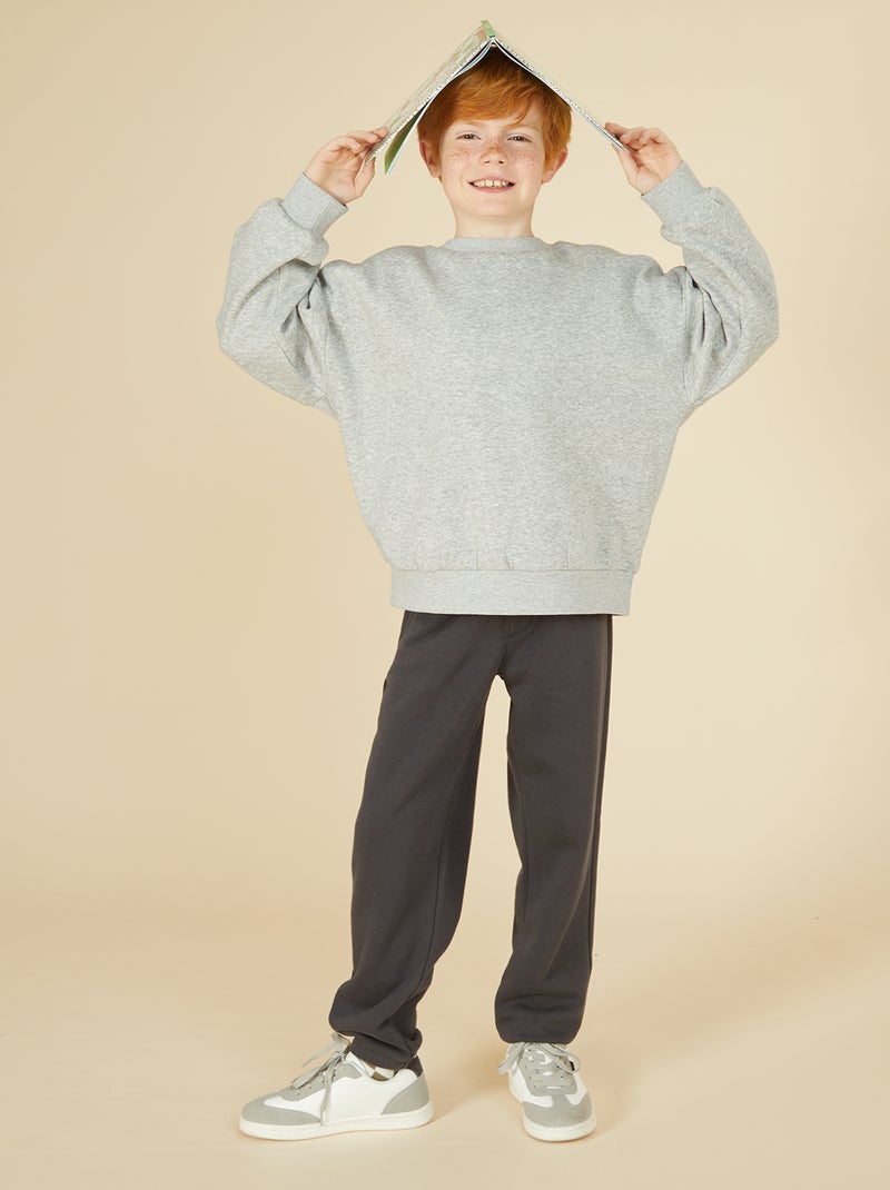 Set van 2 effen sweaters van fleece Grijs - Kiabi