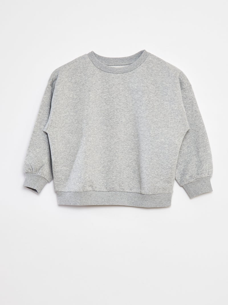 Set van 2 effen sweaters van fleece Grijs - Kiabi