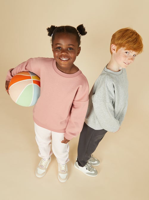 Set van 2 effen sweaters van fleece - Kiabi