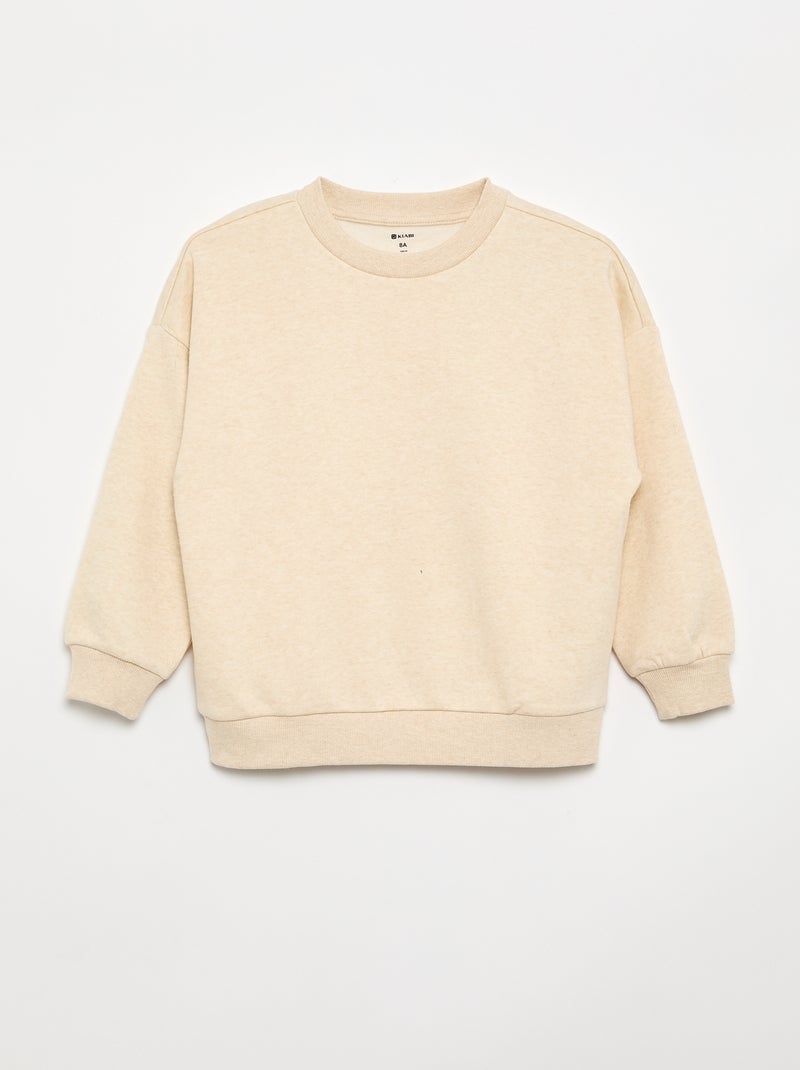 Set van 2 effen sweats Biege - Kiabi