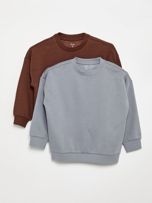 Set van 2 effen sweats - Kiabi