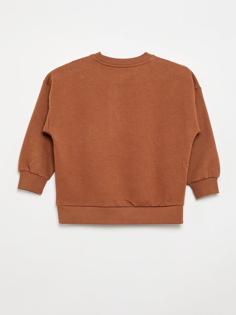 Set van 2 effen sweats Bruin - Kiabi