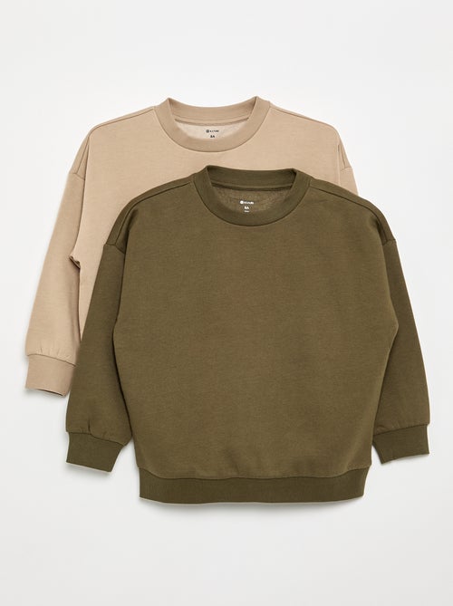 Set van 2 effen sweats - Kiabi