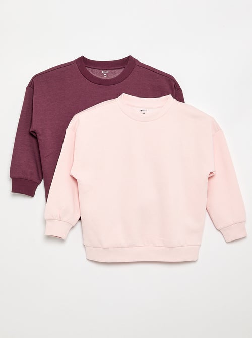 Set van 2 effen sweats - Kiabi