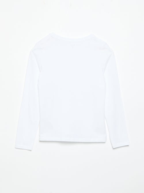 Set van 2 effen T-shirts met lange mouwen - Kiabi