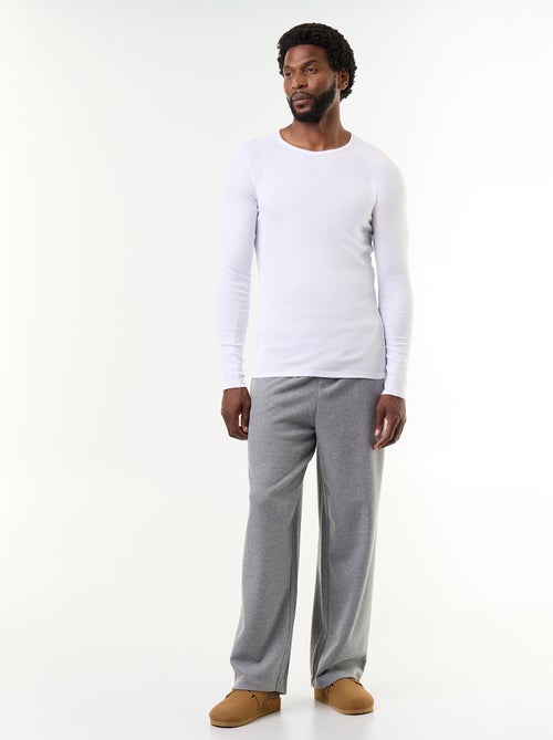 Set van 2 effen T-shirts met lange mouwen - Kiabi