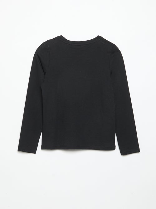 Set van 2 effen T-shirts met lange mouwen - Kiabi