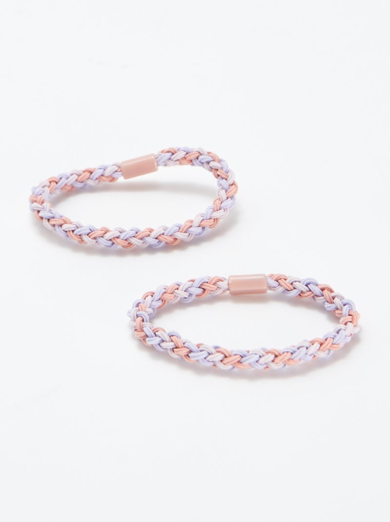 Set van 2 elastieken + 2 speldjes ORANJE - Kiabi