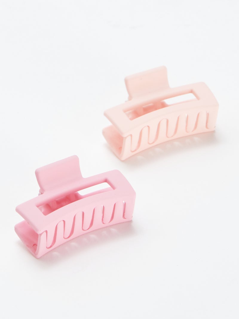 Set van 2 elastieken + 2 speldjes ORANJE - Kiabi