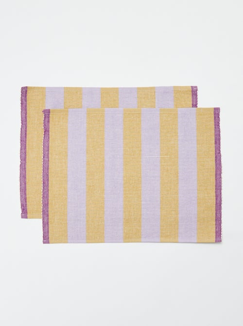 Set van 2 fantasie placemats 32 x 45 cm - Kiabi Home - Kiabi Set van 2 fantasie placemats 32 x 45 cm - Kiabi Home - Kiabi