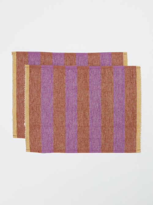 Set van 2 fantasie placemats 32 x 45 cm - Kiabi Home - Kiabi Set van 2 fantasie placemats 32 x 45 cm - Kiabi Home - Kiabi