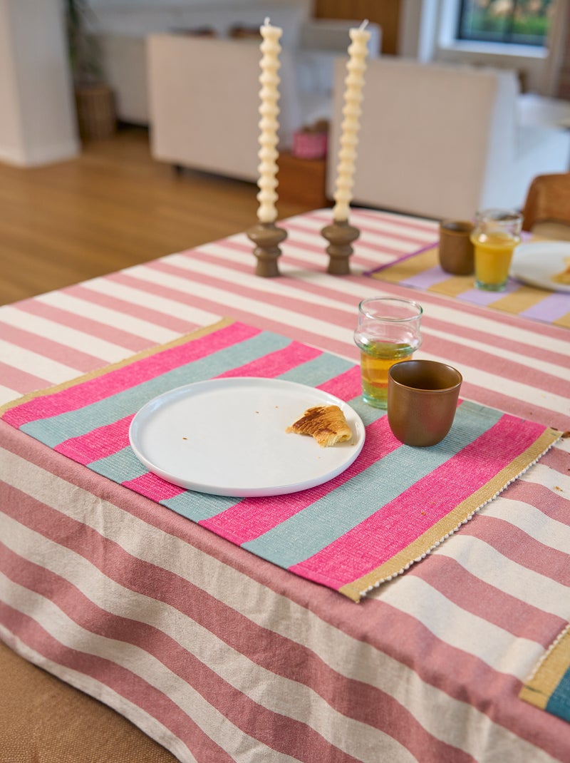 Set van 2 fantasie placemats 32 x 45 cm - Kiabi Home ROSE - Kiabi