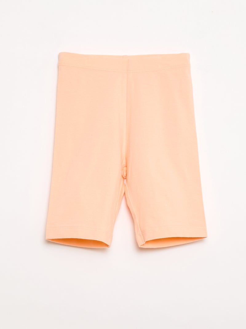 Set van 2 fietsbroeken Oranje - Kiabi