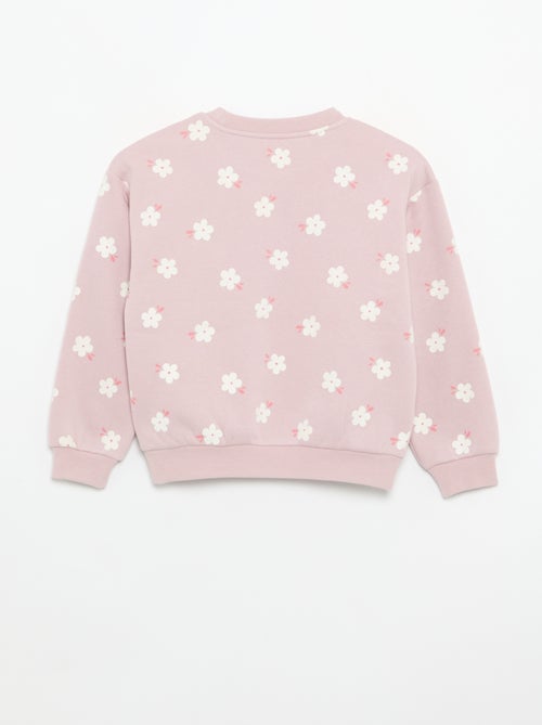 Set van 2 fleecetruien: 1 effen en 1 met all-over print - Kiabi