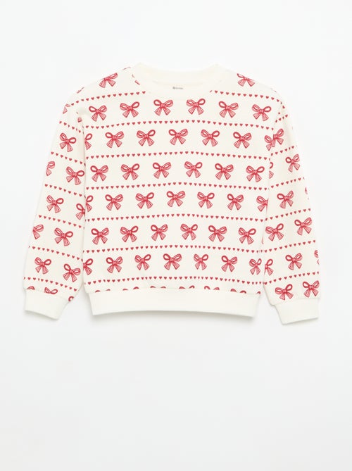 Set van 2 fleecetruien: 1 effen en 1 met all-over print - Kiabi Set van 2 fleecetruien: 1 effen en 1 met all-over print - Kiabi