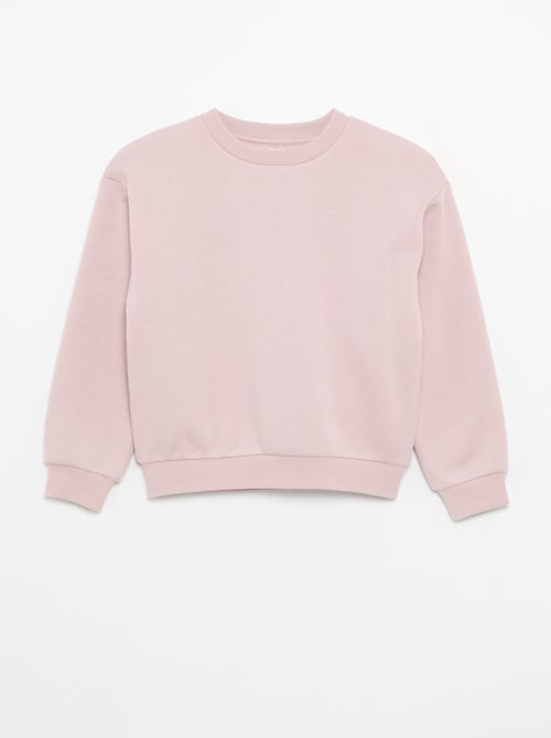 Set van 2 fleecetruien: 1 effen en 1 met all-over print - Kiabi
