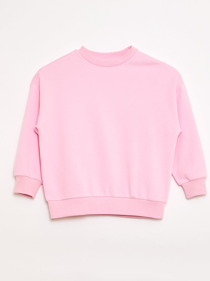 Set van 2 french terry sweaters van katoen Rose - Kiabi