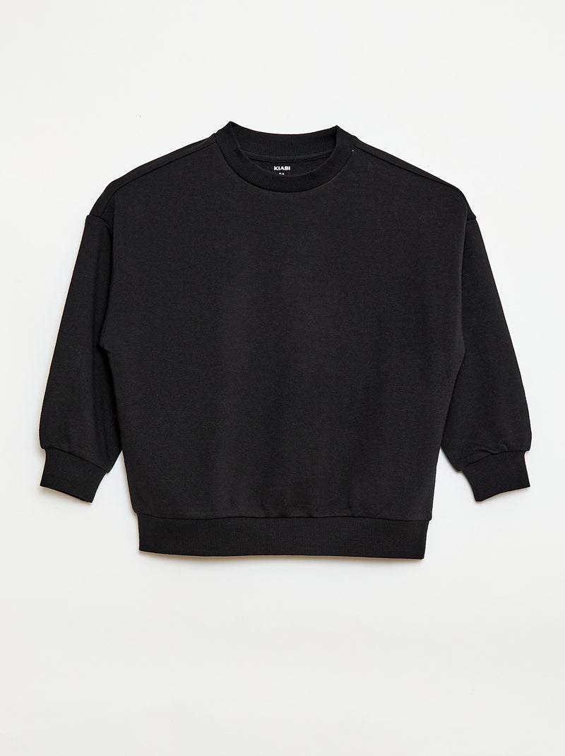 Set van 2 french terry sweaters van katoen Zwart - Kiabi