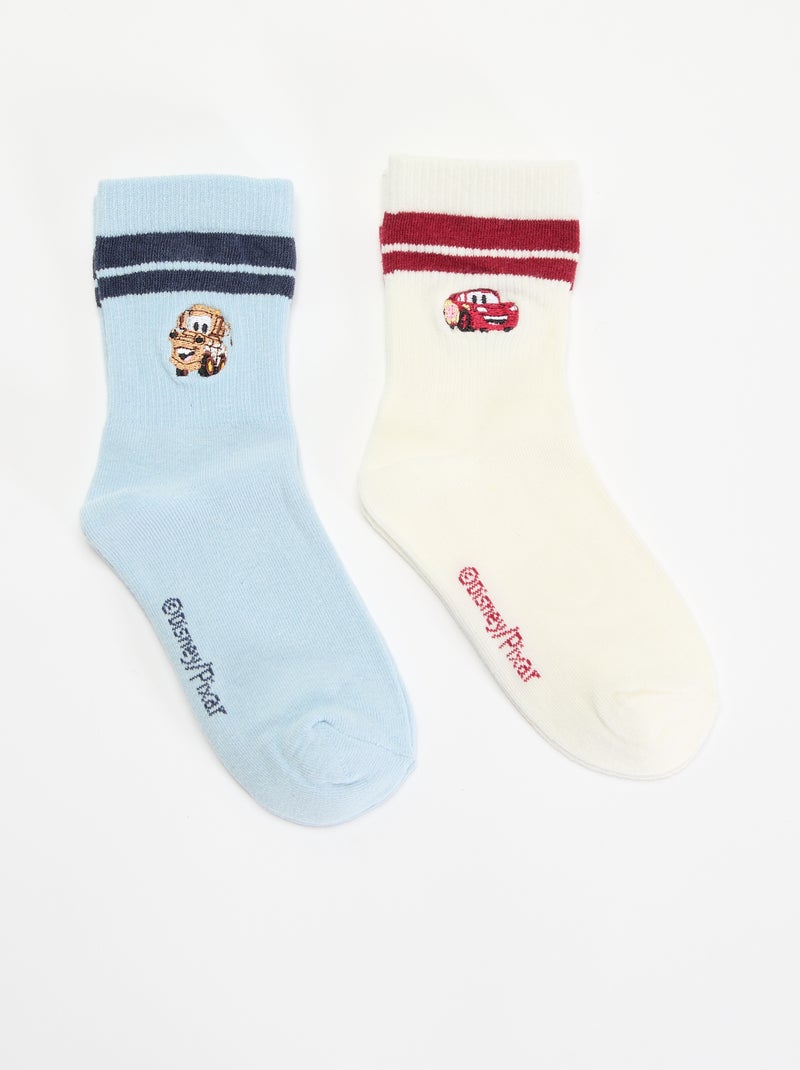 Set van 2 geborduurde 'Disney'-sokken Blauw - Kiabi