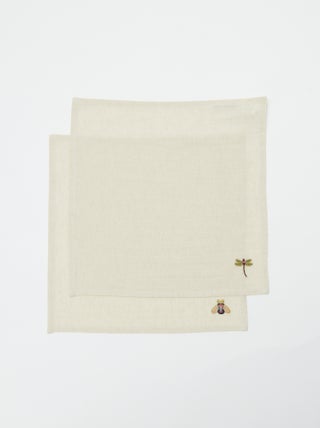 Set van 2 geborduurde handdoeken (40x40 cm) - Kiabi Home