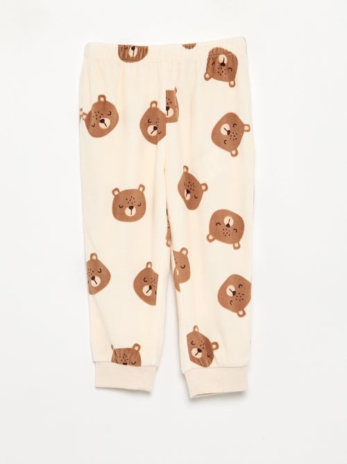 Set van 2 geprinte 2-delige fleece pyjama's - Kiabi Set van 2 geprinte 2-delige fleece pyjama's - Kiabi
