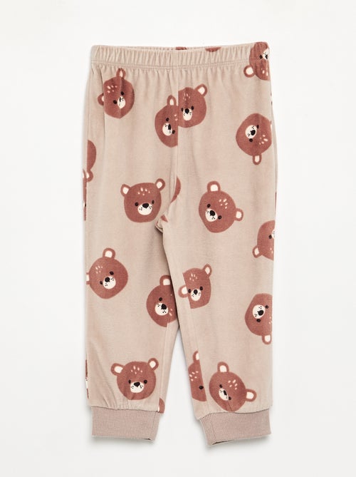 Set van 2 geprinte 2-delige fleece pyjama's - Kiabi Set van 2 geprinte 2-delige fleece pyjama's - Kiabi