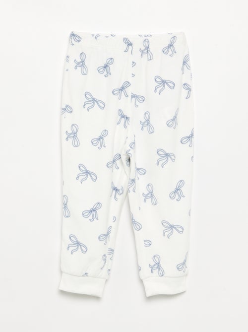 Set van 2 geprinte 2-delige fleece pyjama's - Kiabi