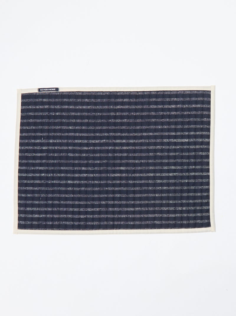 Set van 2 geprinte placemats - Kiabi Home Blauw - Kiabi