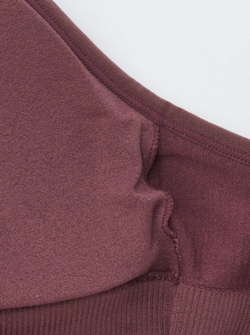 Set van 2 geribde behatops - Kiabi