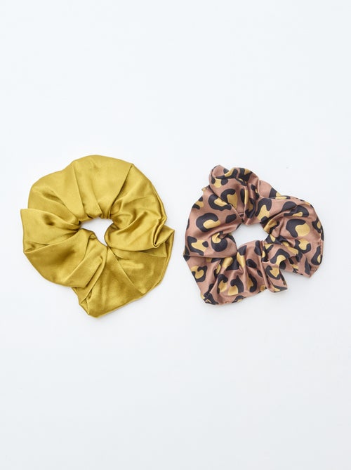 Set van 2 gesatineerde scrunchies - Kiabi