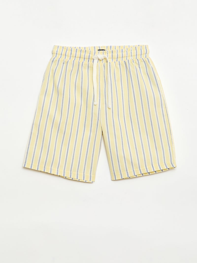 Set van 2 gestreepte shorts Blauw - Kiabi