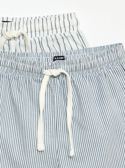 Set van 2 gestreepte shorts - Kiabi
