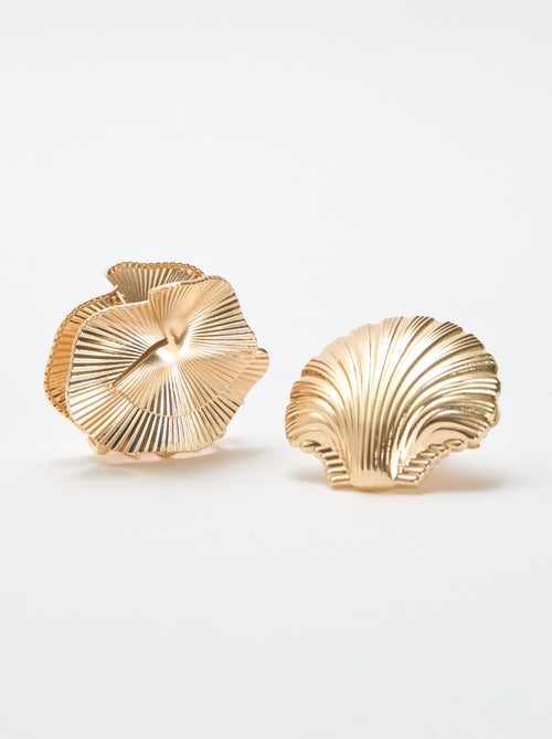 Set van 2 goudkleurige haarspelden - Kiabi