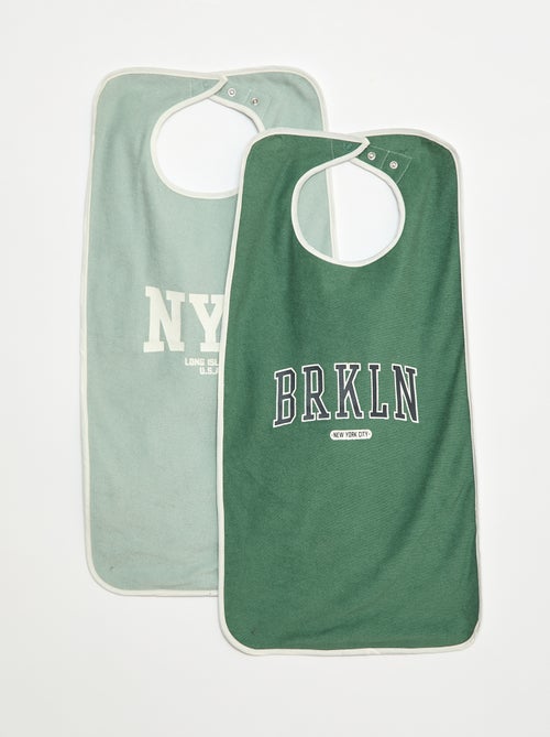 Set van 2 grote slabbetjes van badstof - So Easy - Kiabi