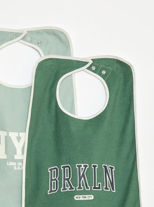 Set van 2 grote slabbetjes van badstof - So Easy - Kiabi