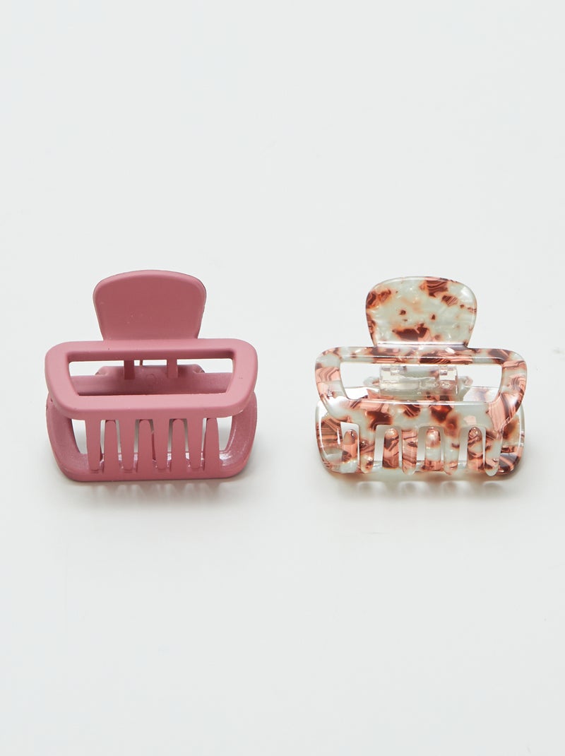 Set van 2 haarklemmetjes ROOD - Kiabi