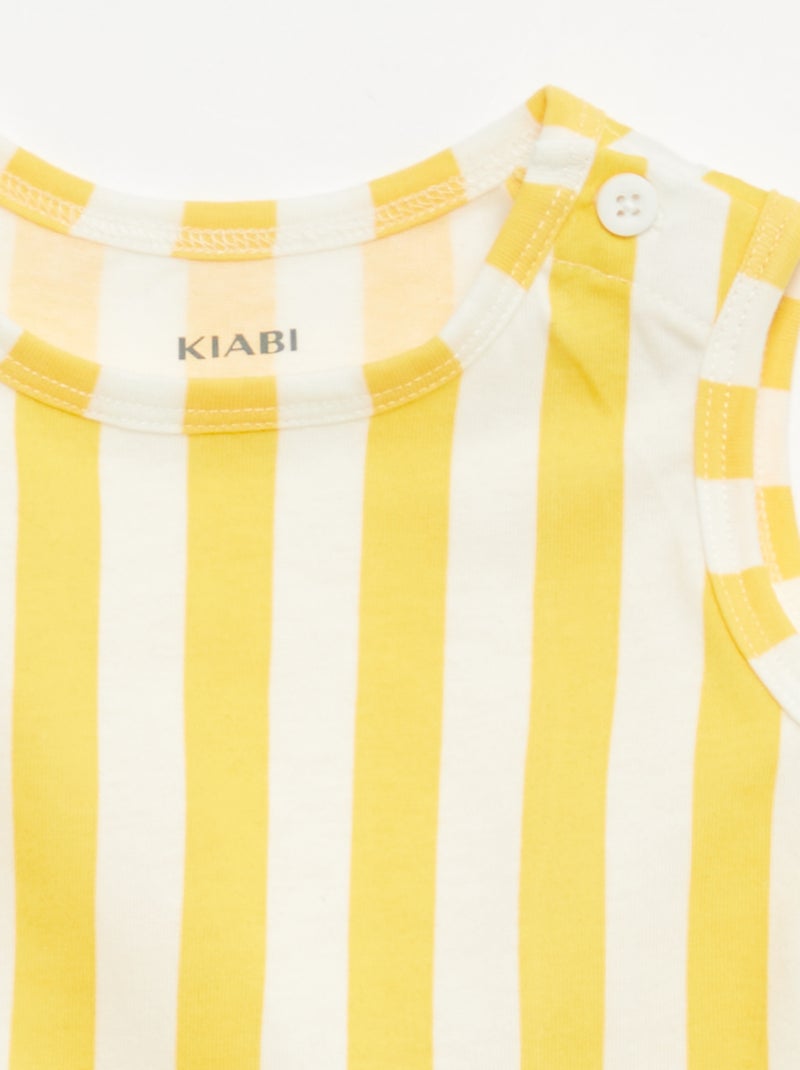 Set van 2 hemdjes Geel - Kiabi