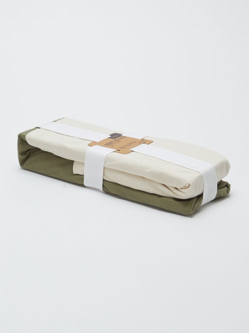 Set van 2 hoeslakens - 60 x 120 cm - Kiabi Set van 2 hoeslakens - 60 x 120 cm - Kiabi