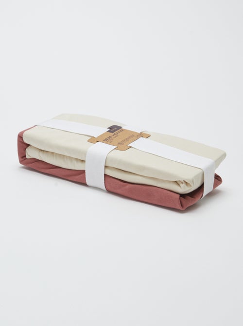 Set van 2 hoeslakens - 60 x 120 cm - Kiabi