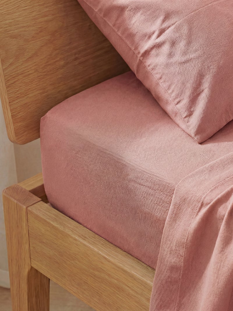 Set van 2 hoeslakens - 60 x 120 cm WIT - Kiabi