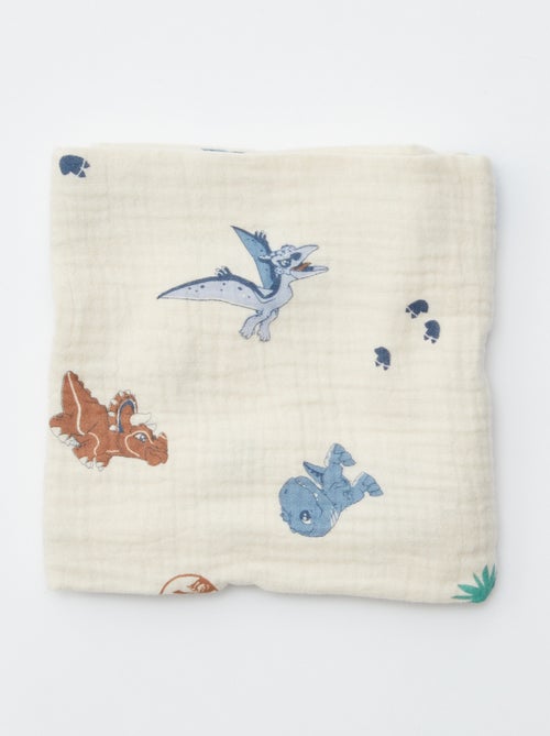 Set van 2 hydrofiele doeken 'Jurassic Explorers' - Kiabi