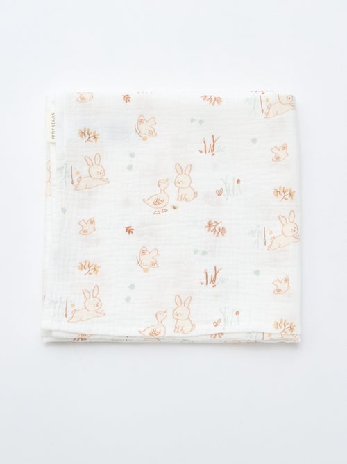 Set van 2 hydrofiele doeken 'Petit Béguin' - Kiabi